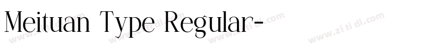 Meituan Type Regular字体转换